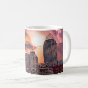 Stormy Cincinnati Great American Ball Park  Coffee Mug