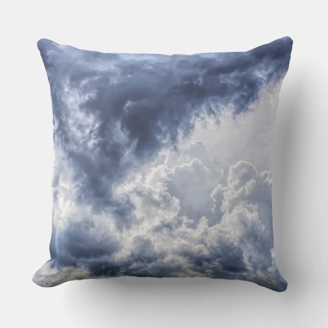 Stormy clouds pillow (Front)