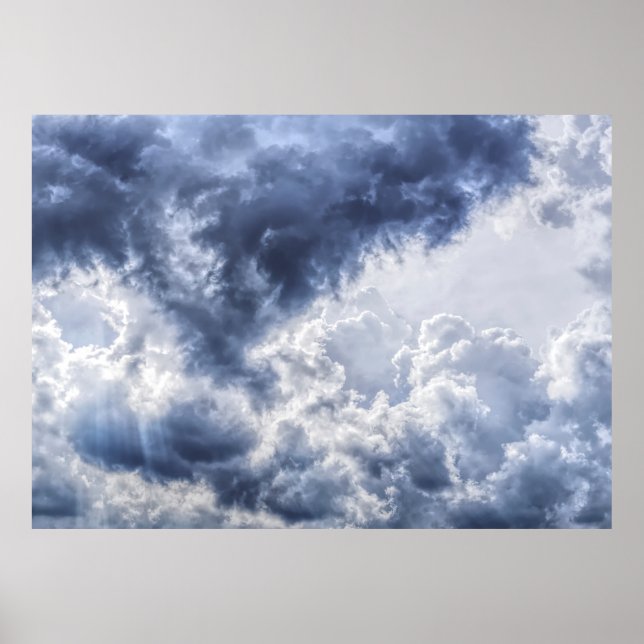 Stormy clouds poster (Front)
