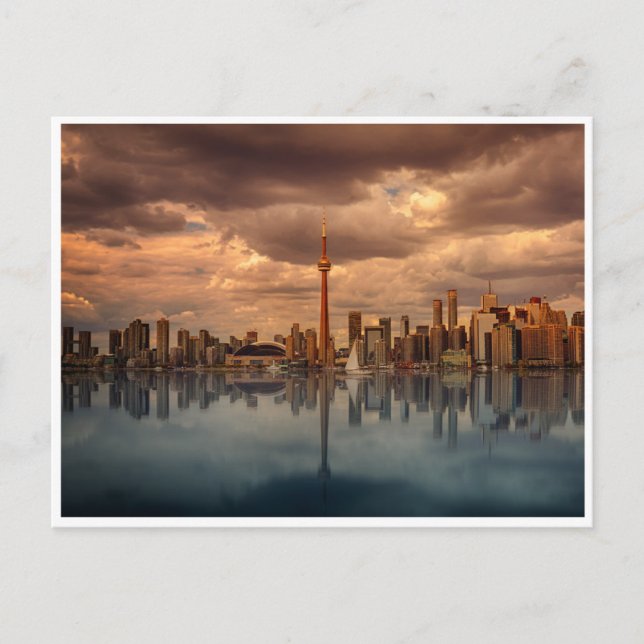 Stormy CN Tower Postcard (Front)