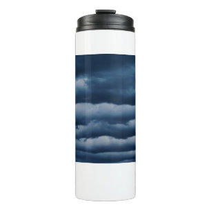 Stormy Dark Blue Photo Evening Sky Cloudy Thermal Tumbler