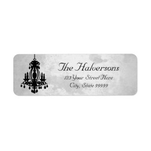 Stormy Day Chandelier Address Labels