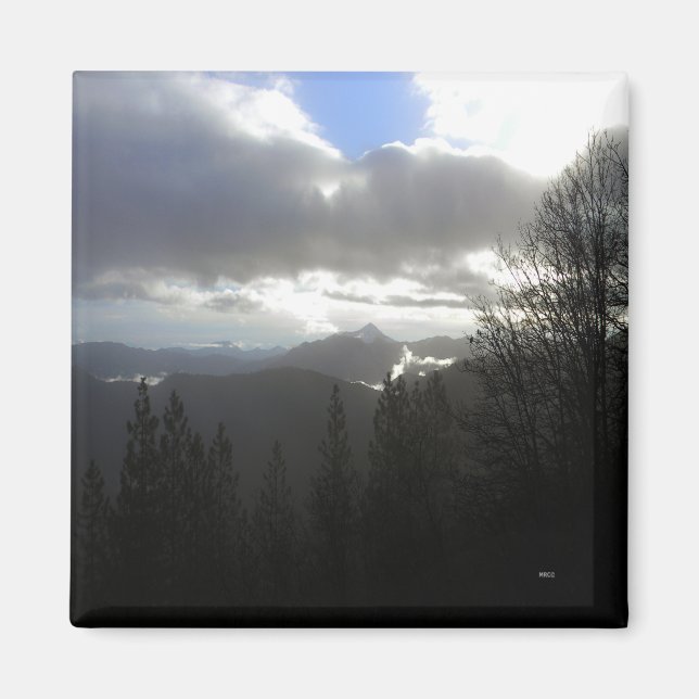 Stormy Day over the mountains... Magnet (Front)