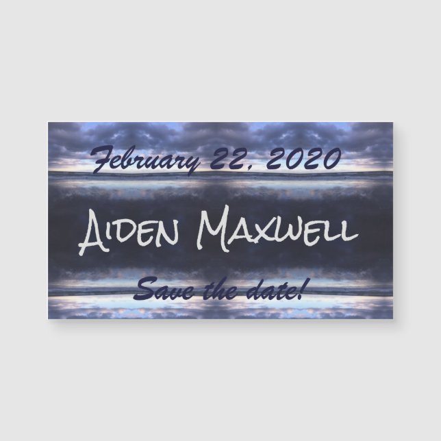 Stormy Day Save the Date Magnet (Front)