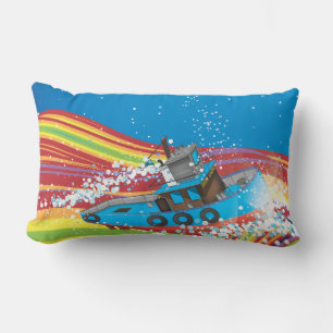 Stormy Fishing Boat Lumbar Cushion