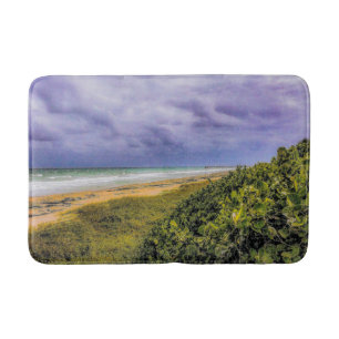 Stormy Jupiter Beach Bath Mat