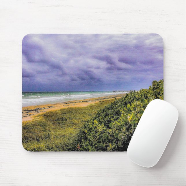 Stormy Jupiter Beach Mouse Pad (With Mouse)