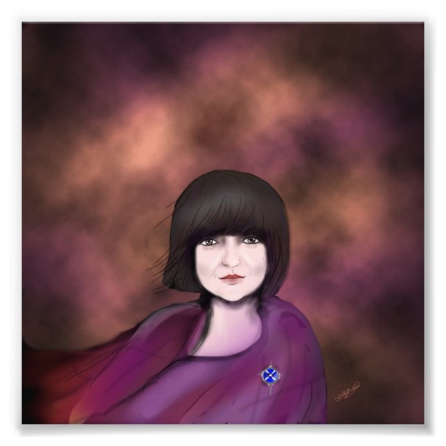 Stormy lassy photo print (Front)