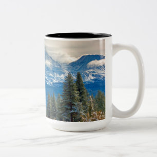 STORMY MOUNT SHASTA Two-Tone COFFEE MUG
