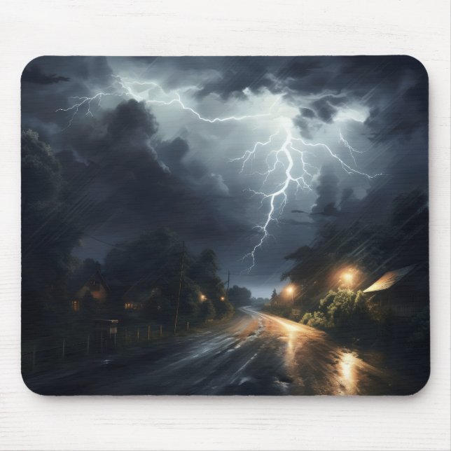 Stormy Night Mouse Pad (Front)