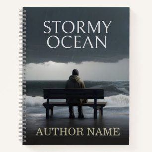 Stormy Ocean Book Cover Inspiration Notebook