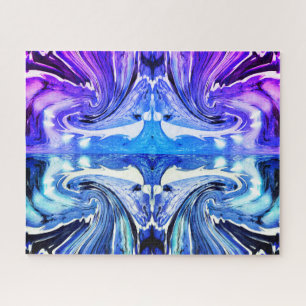 Stormy ocean underwater light art jigsaw puzzle