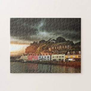 Stormy Portree Isle Of Skye Scotland Travel Jigsaw Puzzle
