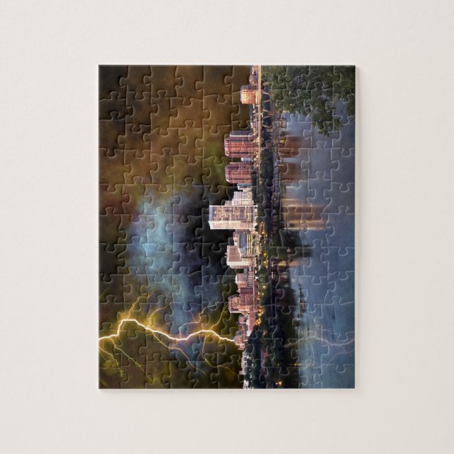 Stormy Richmond Skyline Jigsaw Puzzle (Vertical)