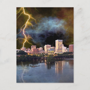 Stormy Richmond Skyline Postcard