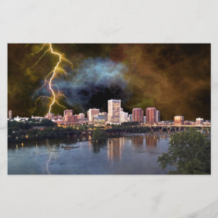 Stormy Richmond Skyline Stationery