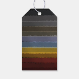 Stormy Salty Watercolor Pop Of Colour Abstract Art Gift Tags