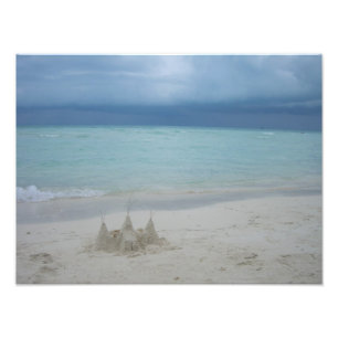Stormy Sandcastle Beach Landscape Photo