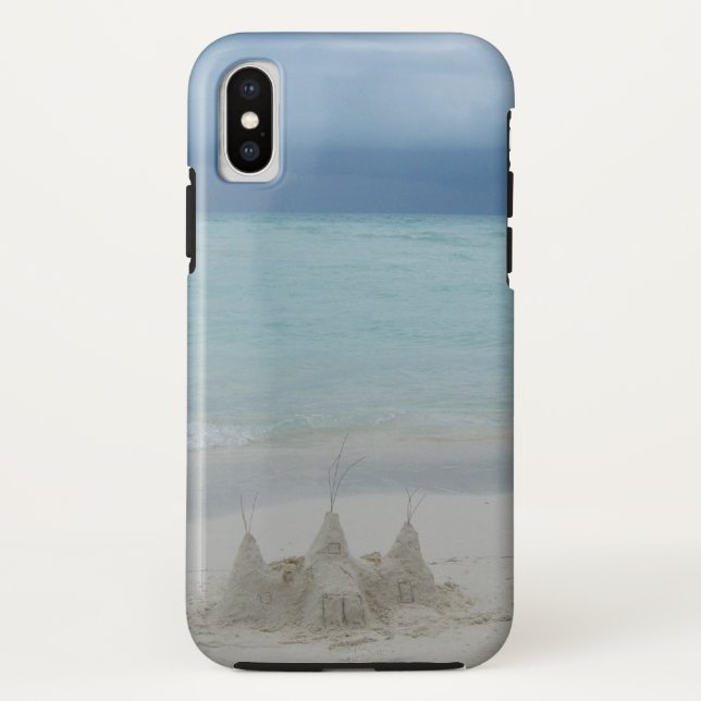 Stormy Sandcastle Beach Landscape Photo Case-Mate iPhone Case (Back)