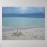 Stormy Sandcastle Beach Landscape Photo