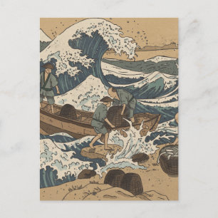 Stormy Sea Postcard