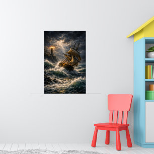 Stormy Sea Poster