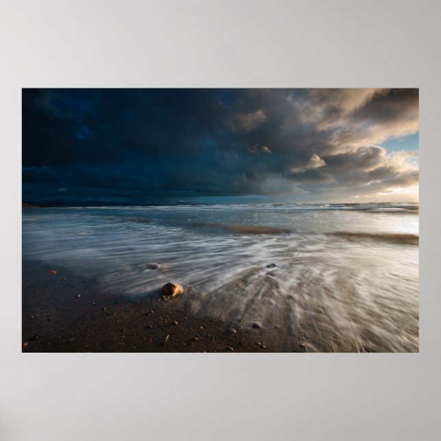 Stormy Sea. Wales Poster (Front)