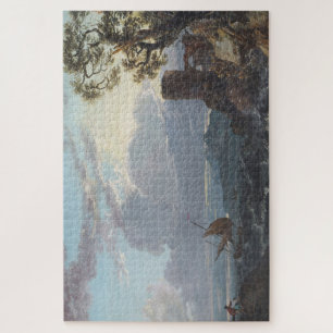 Stormy Sea with Castle Ruin and Figures (c.1725-18 Jigsaw Puzzle