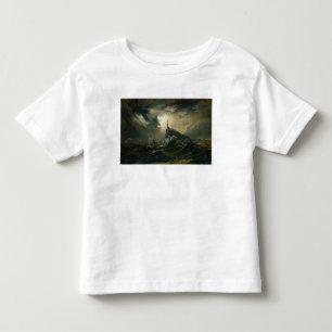 Stormy sea with Lighthouse Toddler T-Shirt