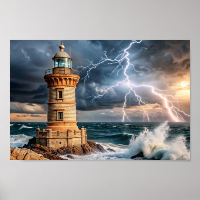 Stormy Seas and Lightning Strikes: The Resilient L Poster (Front)
