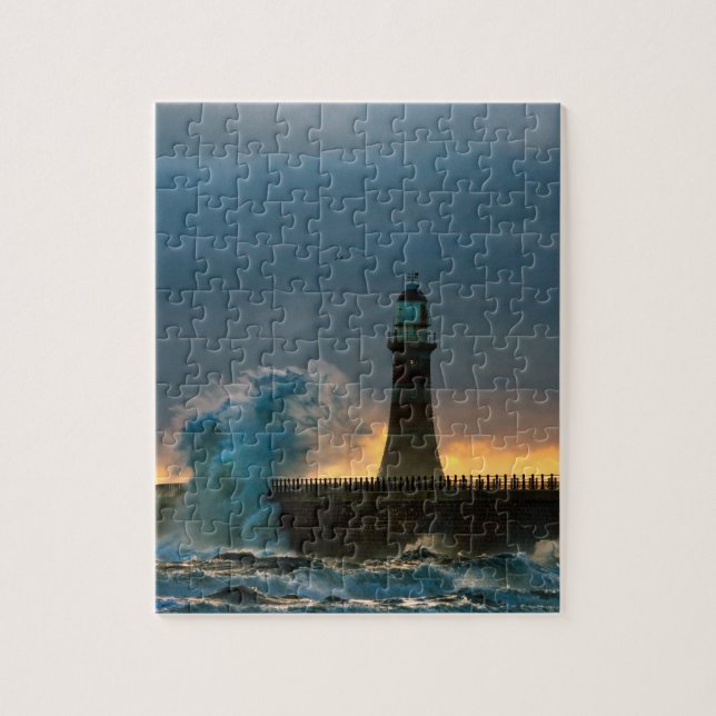 Stormy Seas at Roker Jigsaw Puzzle (Vertical)