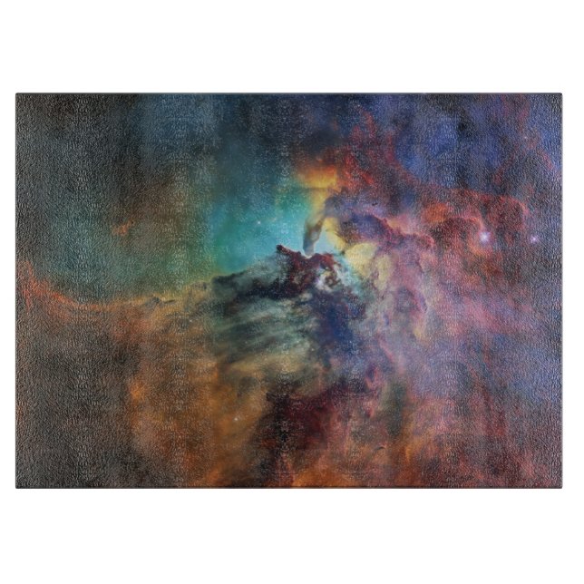 Stormy Seas of Lagoon Nebula in Sagittarius Cutting Board (Front)