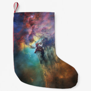 Stormy Seas of Lagoon Nebula in Sagittarius Small Christmas Stocking