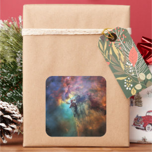 Stormy Seas of Lagoon Nebula in Sagittarius Square Sticker