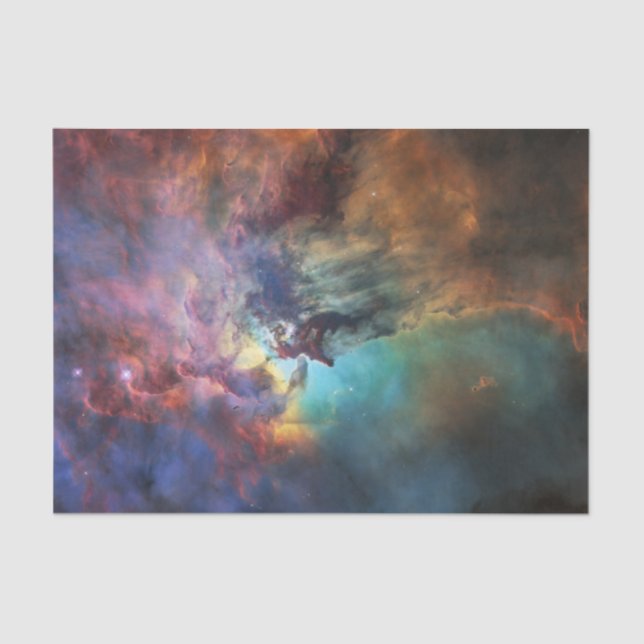 Stormy Seas of Lagoon Nebula in Sagittarius Tissue Paper (Front)