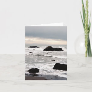 Stormy seascape..... card