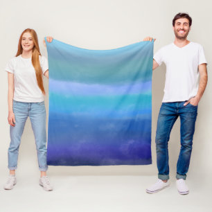 Stormy Skies Abstract Art Fleece Blanket