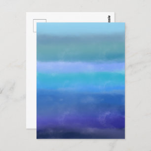 Stormy Skies Abstract Art Postcard