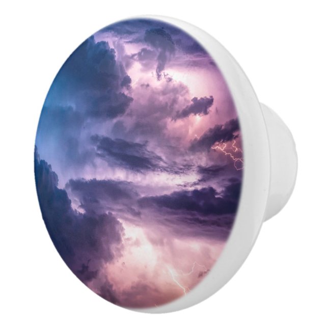 Stormy Skies Ceramic Knob (Right)