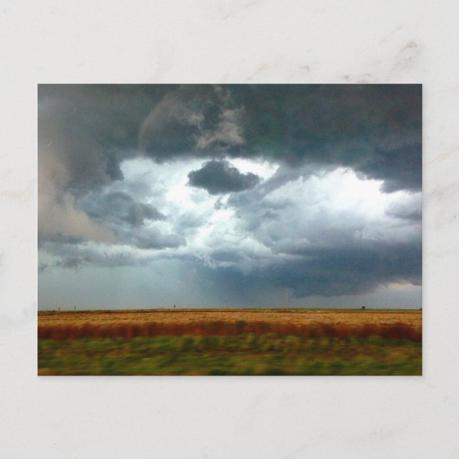 Stormy Skies, KS Postcard (Front)