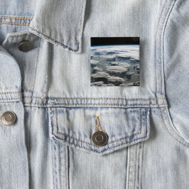 Stormy Sky Above The Amazon 15 Cm Square Badge (In Situ)