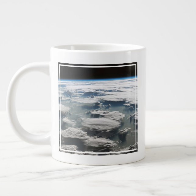Stormy Sky Above The Amazon Large Coffee Mug (Left)