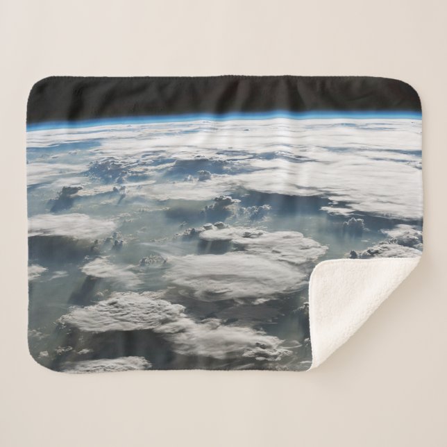 Stormy Sky Above The Amazon Sherpa Blanket (Front (Horizontal))