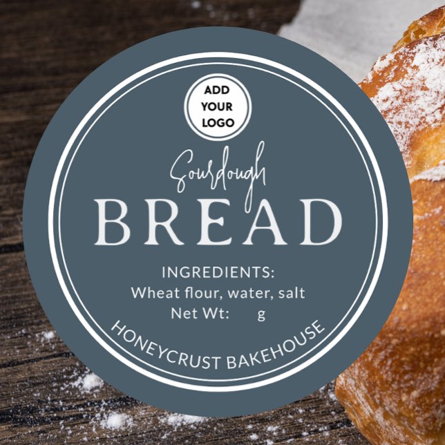 Stormy Sky Blue Bakery Sourdough Bread Sticker (Creator Uploaded)