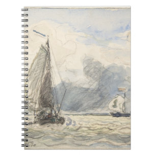 Stormy Sky Dutch Sailing Sketch Notebook