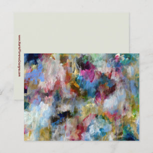 Stormy Sky Expressive Contemporary Fine Art Postcard