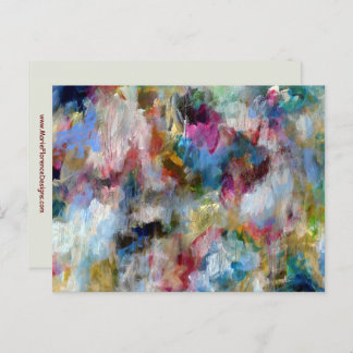 Stormy Sky Expressive Contemporary Fine Art Postcard