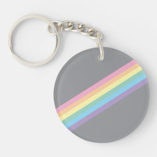 Stormy Sky & Rainbow Keychain