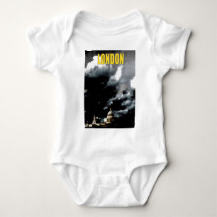 Stormy St Paul's Cathedral Baby Bodysuit