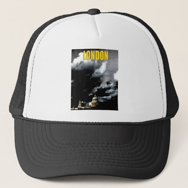 Stormy St Paul's Cathedral Trucker Hat (Front)